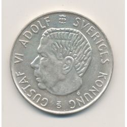Suède - 5 Kronor 1955 - Gustaf VI - argent - SUP