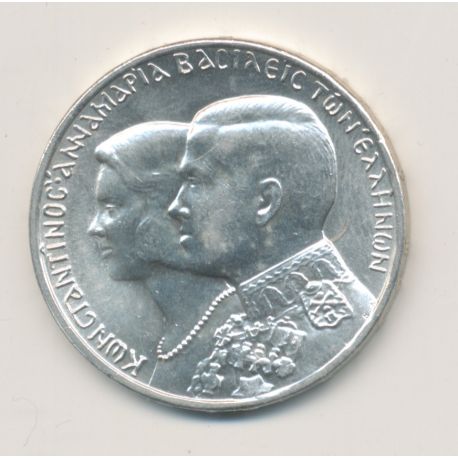 Grèce - 30 Drachme 1964 - mariage royal - argent - SPL