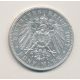 Allemagne - 5 Mark 1907 D Munich - Bayern - argent - TTB+