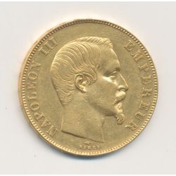 50 Francs Or - 1857 A Paris - Napoléon III - Tête nue - TTB+