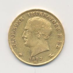Italie - 20 Lire 1813 M Milan - Napoleone Imperatore - TTB/TTB+