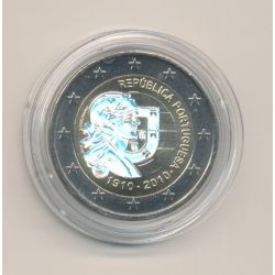 2€ hologramme - Portugal 2010 - 100e anniversaire république