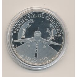 Médaille - Premier vol du concorde - 2 mars 1969 - Les événements fort de votre vie - 41mm - cupronickel
