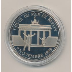 Médaille - Chute du mur de Berlin - 9 novembre 1989 - Les événements fort de votre vie - 41mm - cupronickel