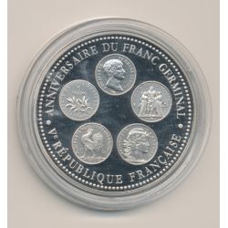 Médaille - Anniversaire du Franc Germinal - Collection Napoléon Bonaparte