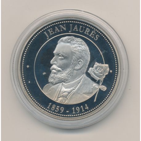 Médaille - Jean Jaurès - 1859-1914 - collection Panthéon - 41mm - cupronickel