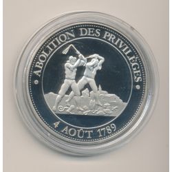 Médaille - Abolition des privilèges - Révolution Française - 41mm