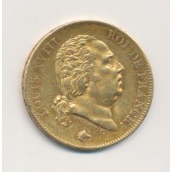 Louis XVIII - 40 francs Or - 1816 A Paris - TTB+
