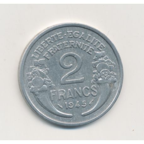 2 Francs Morlon - 1945 - alu - TTB