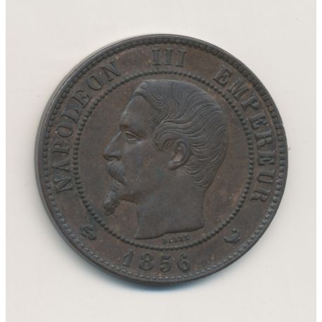 10 Centimes - 1856 W Lille - Napoléon III Tête nue - bronze - ttb+