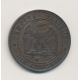 10 Centimes - 1856 W Lille - Napoléon III Tête nue - bronze - ttb+
