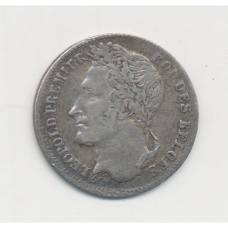 Belgique - 1/4 Franc 1834 Bruxelles - Léopold 1er - argent - TTB+