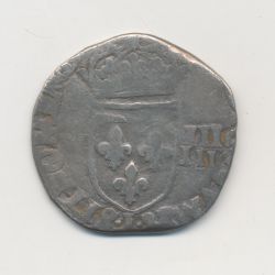 Henri III - 1/8 écu - date illisible - bayonne - argent - B/TB