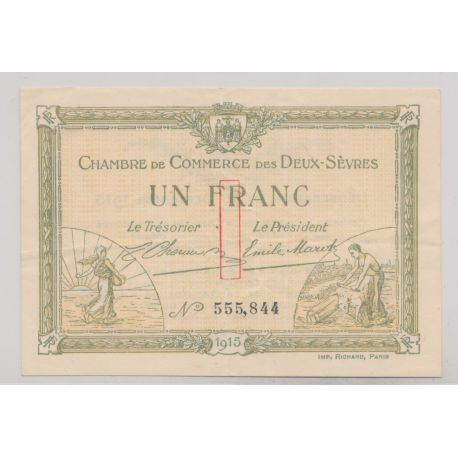 Dept79 - 1 Franc 1915 - 2 Sévres - TTB