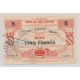 Dept 59 - 5 Francs 1914-1916 - Caudry - TTB+