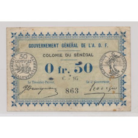 Sénégal - 50 Centimes 1917 - TB