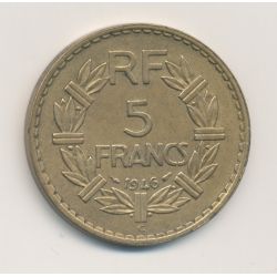 5 Francs Lavrillier - 1946 C - TTB+