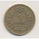 5 Francs Lavrillier - 1938 - TB+