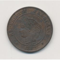 2 centimes Cérès - 1882 A Paris - TTB