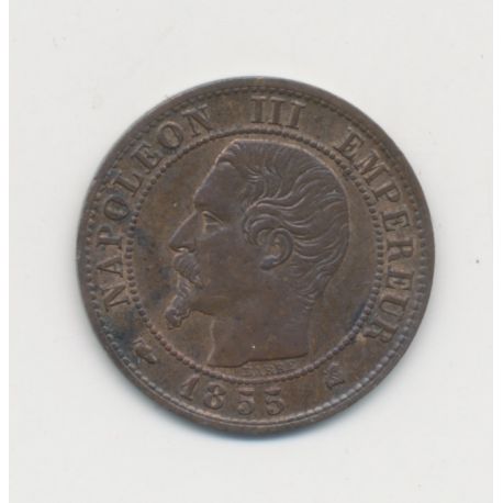 1 Centime Napoléon III - Tête nue - 1855 K Bordeaux - TTB