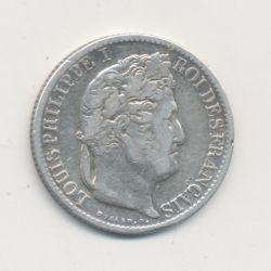 1/2 Franc Louis Philippe I - 1831 W Lille - TB/TTB