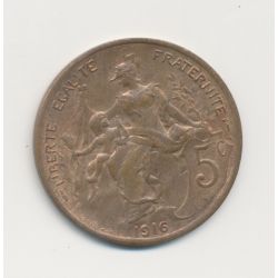 5 Centimes Dupuis - 1916 étoile - SUP - bronze 