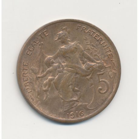 5 Centimes Dupuis - 1916 étoile - SUP - bronze 