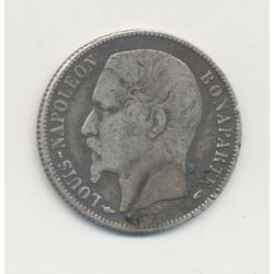Louis-Napoléon Bonaparte - 50 Centimes 1852 A Paris - argent - TB