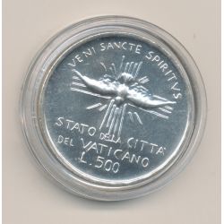 Vatican - 500 Lire 1978 - Siège vaccant - argent - FDC