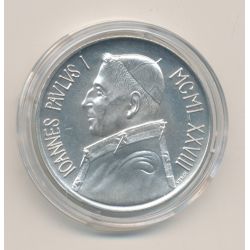 Vatican - 1000 Lire 1978 - Jean Paul I - argent - FDC