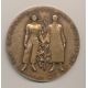 Médaille - Banque Algérie et Tunisie - 50 ans service Tunisie - bronze 77mm - SUP
