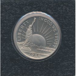 1/2 Dollar - 1986 D Denver - immigrants/Statue de la liberté - nickel - FDC