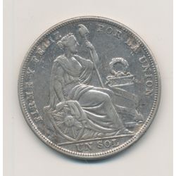 Pérou - 1 Sol 1924 Lima - argent