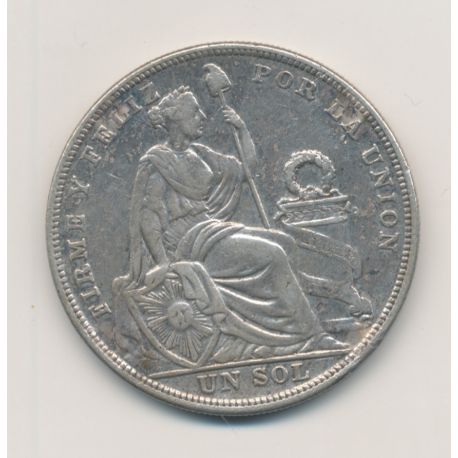 Pérou - 1 Sol 1924 Lima - argent