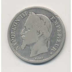 Napoléon III - Tête laurée - 2 Francs - 1868 BB Strasbourg - TB