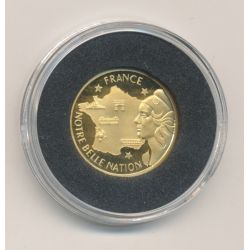 Médaille Or - Notre belle nation - Marianne - or 2g 0,585