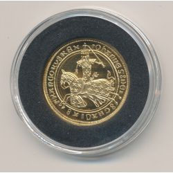 Médaille Or - Franc à cheval - Or 3,20g 0,585 - FDC