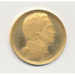 Médaille Or - Ludwig II - Schloss Linderhof - Allemagne Bayern - Or 3,52g - 20mm - SPL