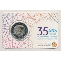 Coincard - 2 Euro Belgique 2022 - Erasmus - version Française