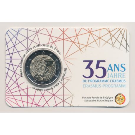 Coincard - 2 Euro Belgique 2022 - Erasmus - version Française