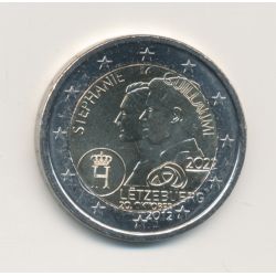 2€ Luxembourg 2022 - 10e anniversaire de mariage du grand-duc héréditaire Guillermo et de l'héritière grande-duchesse Estefanía
