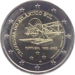 2€ Portugal 2022 - centenaire de la première traversée aérienne de l'Atlantique Sud