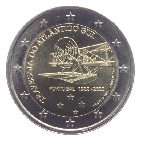 2€ Portugal 2022 - centenaire de la première traversée aérienne de l'Atlantique Sud