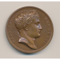 Médaille - Napoléon empereur et roi - 1807 - frappe postérieure - bronze 41mm - SUP+