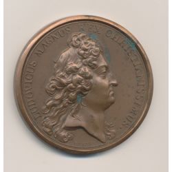 Médaille - Louis XIV - La victoire de québec 1690 - refrappe 1976 - bronze 41mm - TTB+