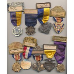 Etats-Unis - Lot 9 Médailles - Convention de Vétérans US