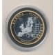 Médaille - 1ère frappe hommage Euro - Belgique - Europa - cuivre argenté