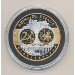 Médaille - 1ère frappe hommage Euro - Espagne - Europa - cuivre argenté