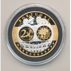 Médaille - 1ère frappe hommage Euro - Portugal - Europa - cuivre argenté