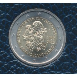 Vatican - 2 Euro 2022 - 25e anniversaire de la mort de Mère Teresa de Calcutta